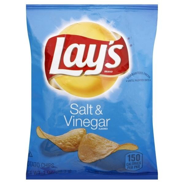 Lay’s® Salt & Vinegar Flavored Potato Chips 1 Oz. Bag