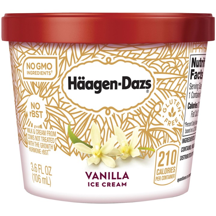 Haagen-Dazs Ice Cream Vanilla - 3.6 Oz