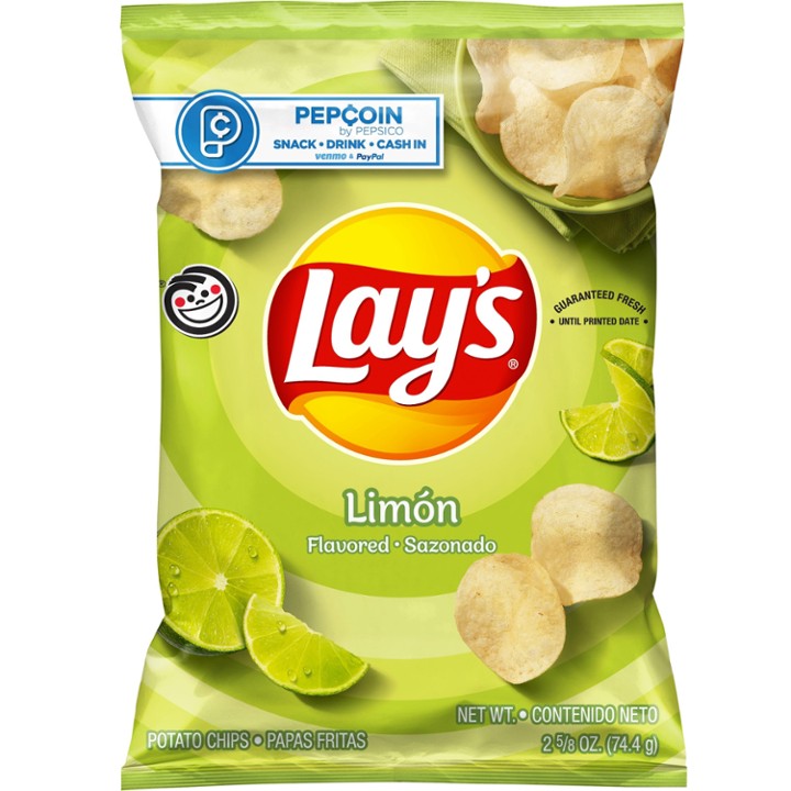 Lay's Potato Chips Limon - 2.63 OZ