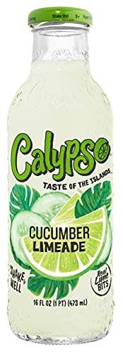 Calypso Limeade | Made with Real Fruit and Natural Flavors | Cucumber Limeade, 16 Fl Oz