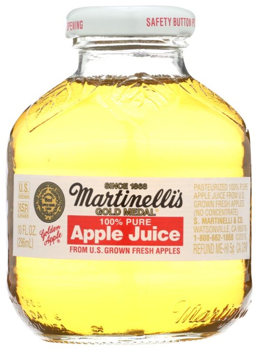 Martinelli's: Gold Medal 100% Apple Juice, 10 Oz