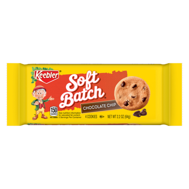 Keebler Soft Batch Cookies, Chocolate Chip - 2.2 Oz