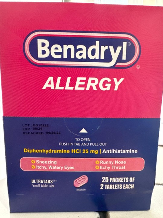 Benadryl allergy