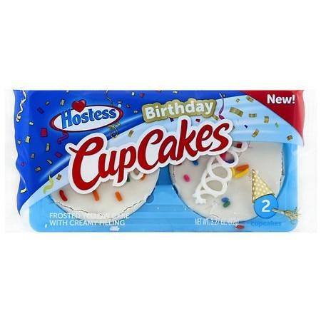 Hostess Birthday CupCakes Single Serve 2ct