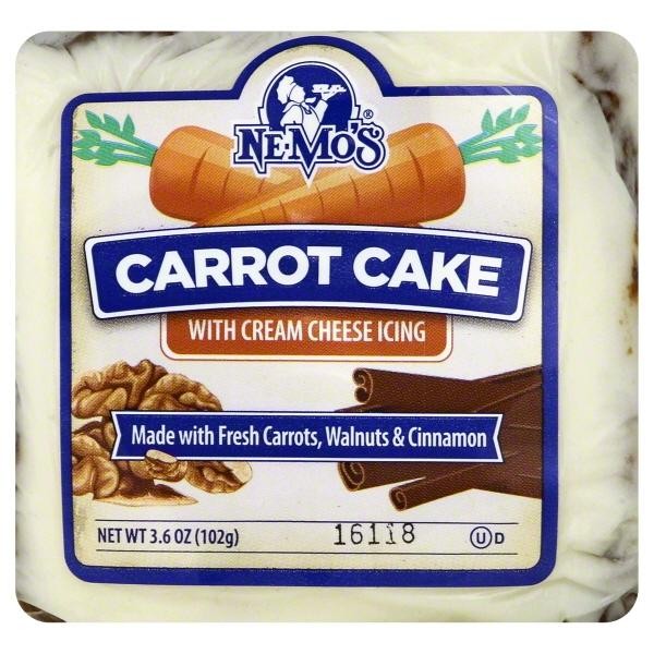 Nemo's Carrot Cake W-Cream Cheese King 3.6 Oz