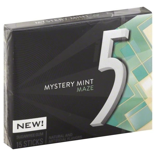 5 Gum Mystery Mint Maze, 15 Piece