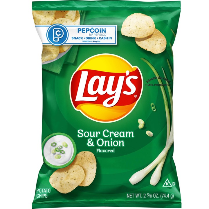 Lay's Potato Chips Sour Cream & Onion - 2.63 Oz