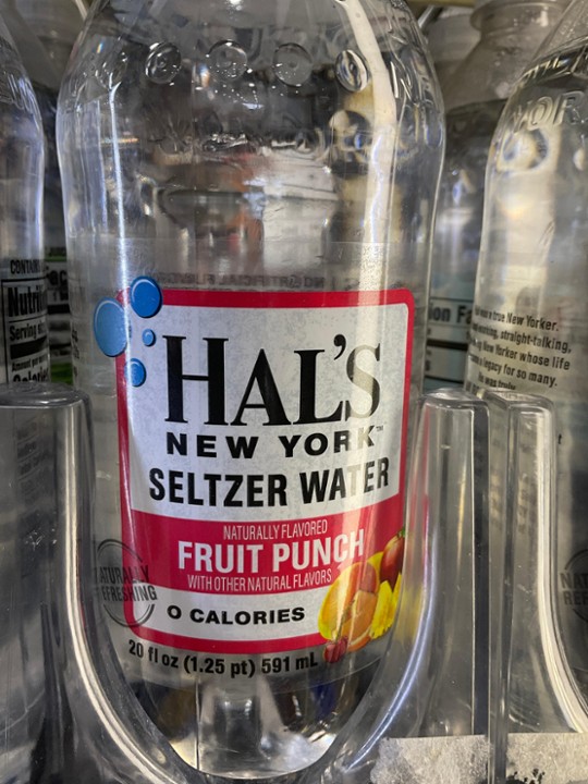 Hal’s New York selrzer water fruit punch 20oz