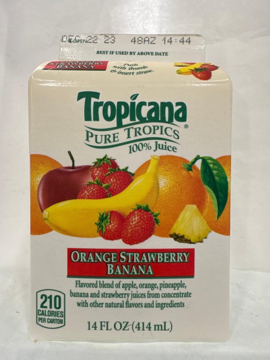 Tropicana orange Strawberry Banana juice 14oz