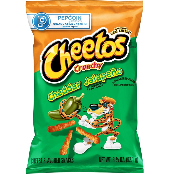 Cheetos Crunchy Cheese Flavored Snacks Jalapeno - 3.25 OZ
