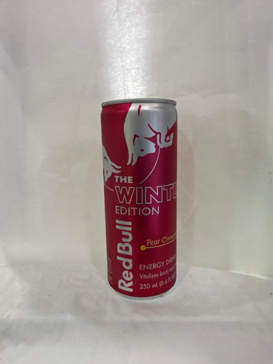 The winter edition red bull- 8.4 Oz Cans)