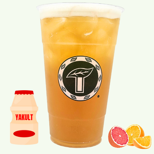 Orange + Grapefruit Yakult Osmanthus Tea [  香橙鮮柚多多烏龍茶 ]