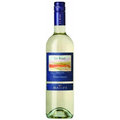 Banfi Le Rime Pinot Grigio - White Wine from Italy - 750ml Bottle