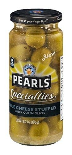 Pearls® Specialties™ Blue Cheese Stuffed Greek Queen Olives 6.7 Oz. Jar