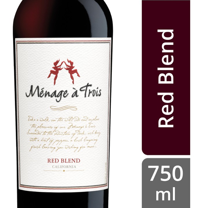 Menage a Trois California Red Blend Red Wine - 750.0 ML