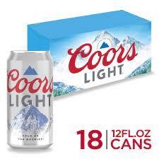 Coors Light 18PK 12Oz Can