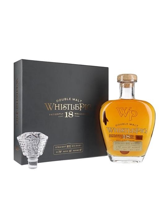 Whistle Pig 18 Year Double Malt Rye Whiskey Whiskey 750ML