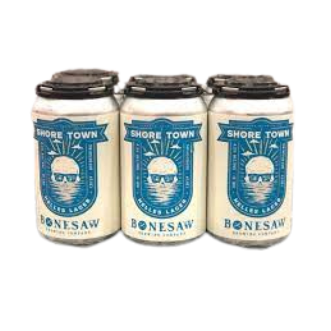 Bonesaw Brewing Co Shore Town Helles Lager 6PK Can
