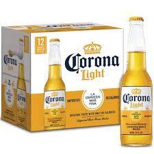 CORONA LIGHT 12 oz BOTTLE 12 PACK