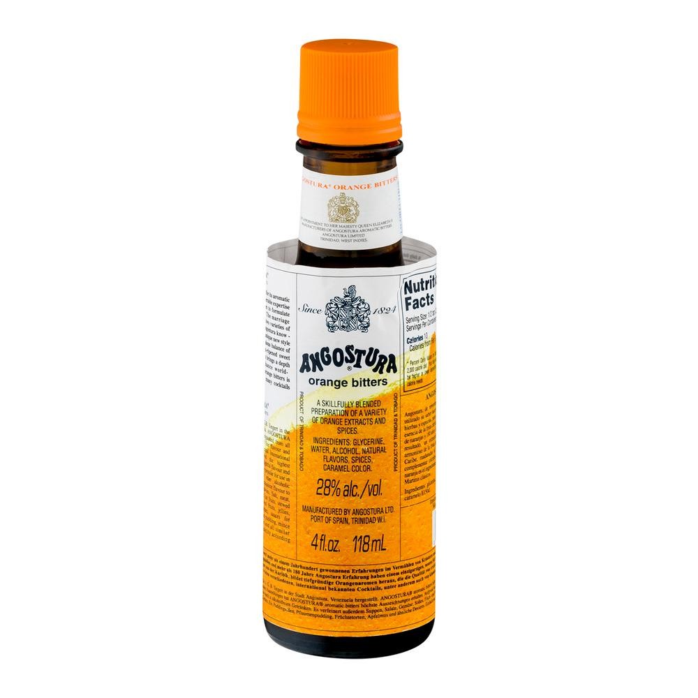 ANGOSTURA Orange Bitters  Cocktail Bitters for Professional and Home Mixologists  Kosher Certified  Sodium Free  4 FL OZ