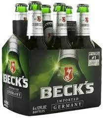 BECKS 12OZ 6PK bottle