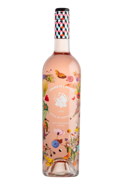 Wolfer Summer in a Bottle Ctes De Provence Rose - Pink Wine from France - 750ml Bottle