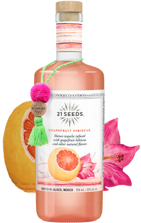 21 SEEDS GRAPEFRUIT HIBISCUS 750ML