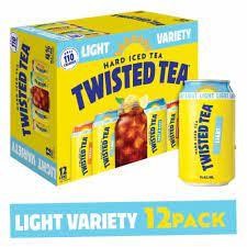 TWISTED TEA LIGHT VARIETY 12PK CANS