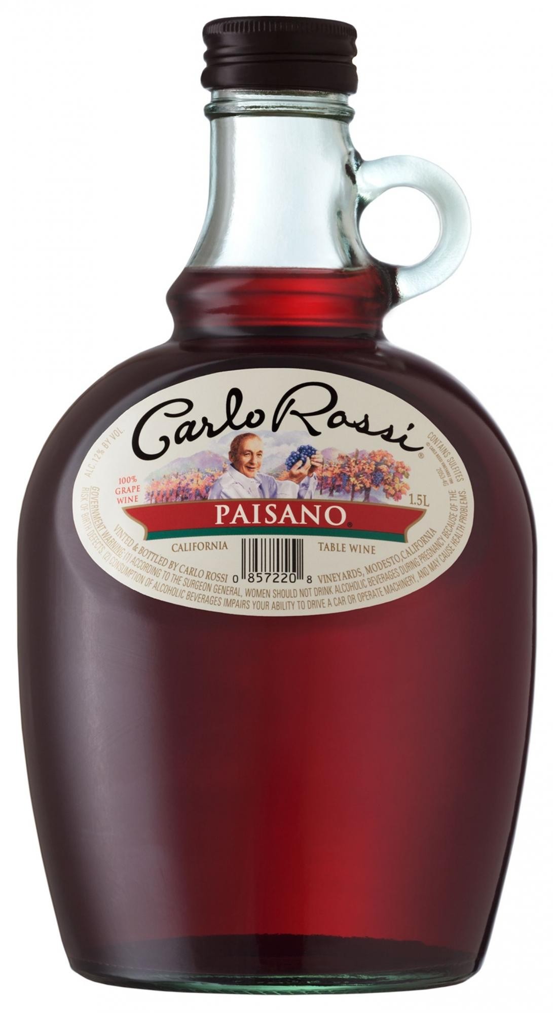 Carlo Rossi Paisano Pais - Red Wine from California - 4L Bottle