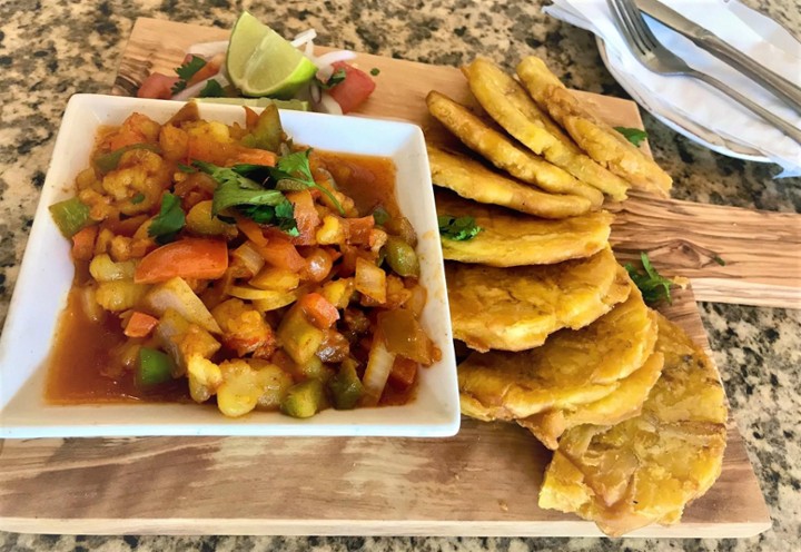 Tostones con Camarones