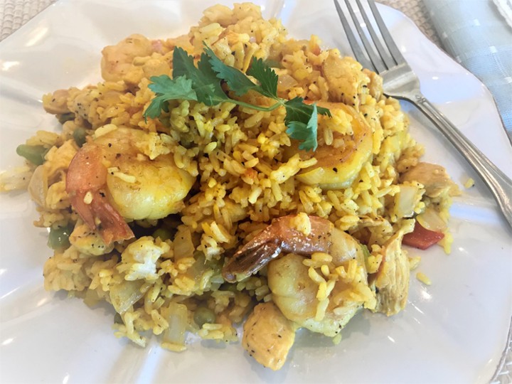 Arroz Frito De Camarones