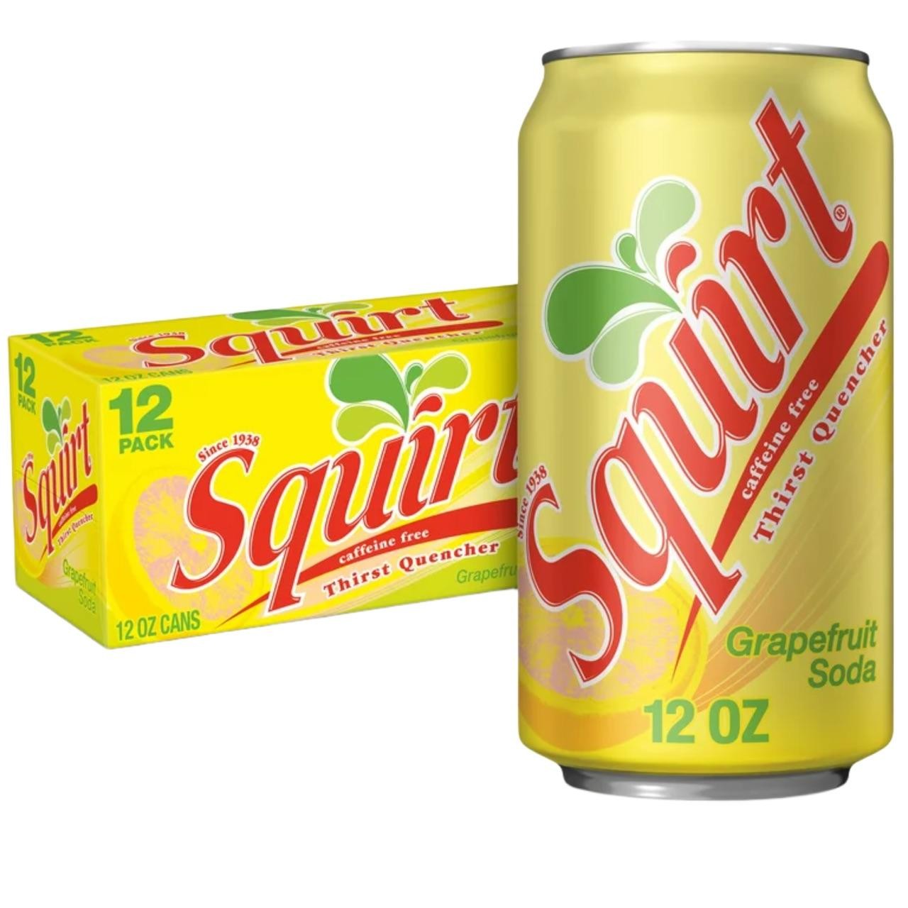 SQUIRT Grapefruit Soda Cans 12pk