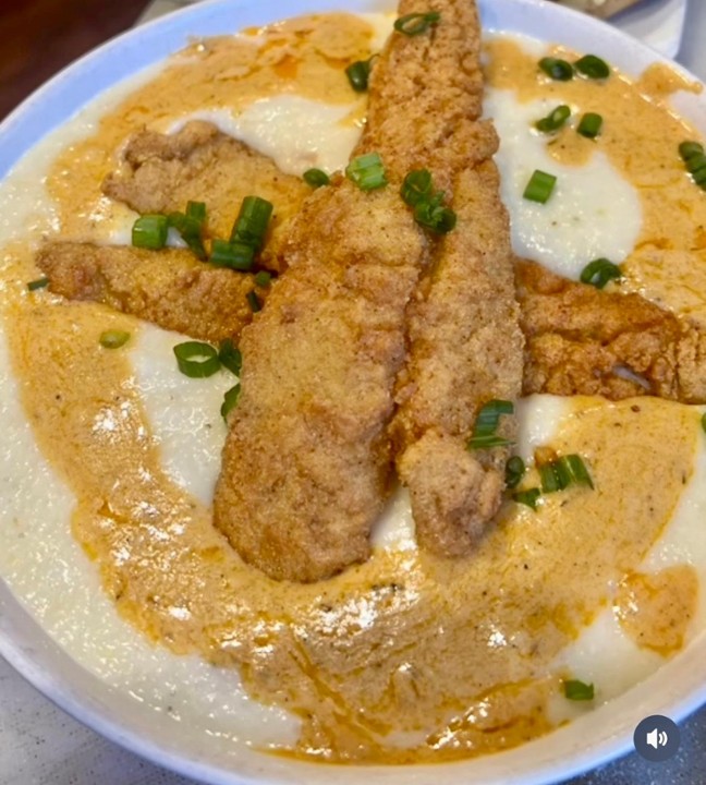 Fried Whiting & Grits