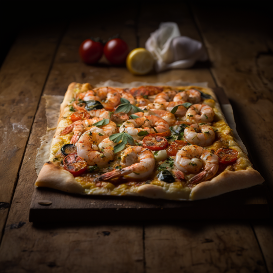 Shrimp Flatbread