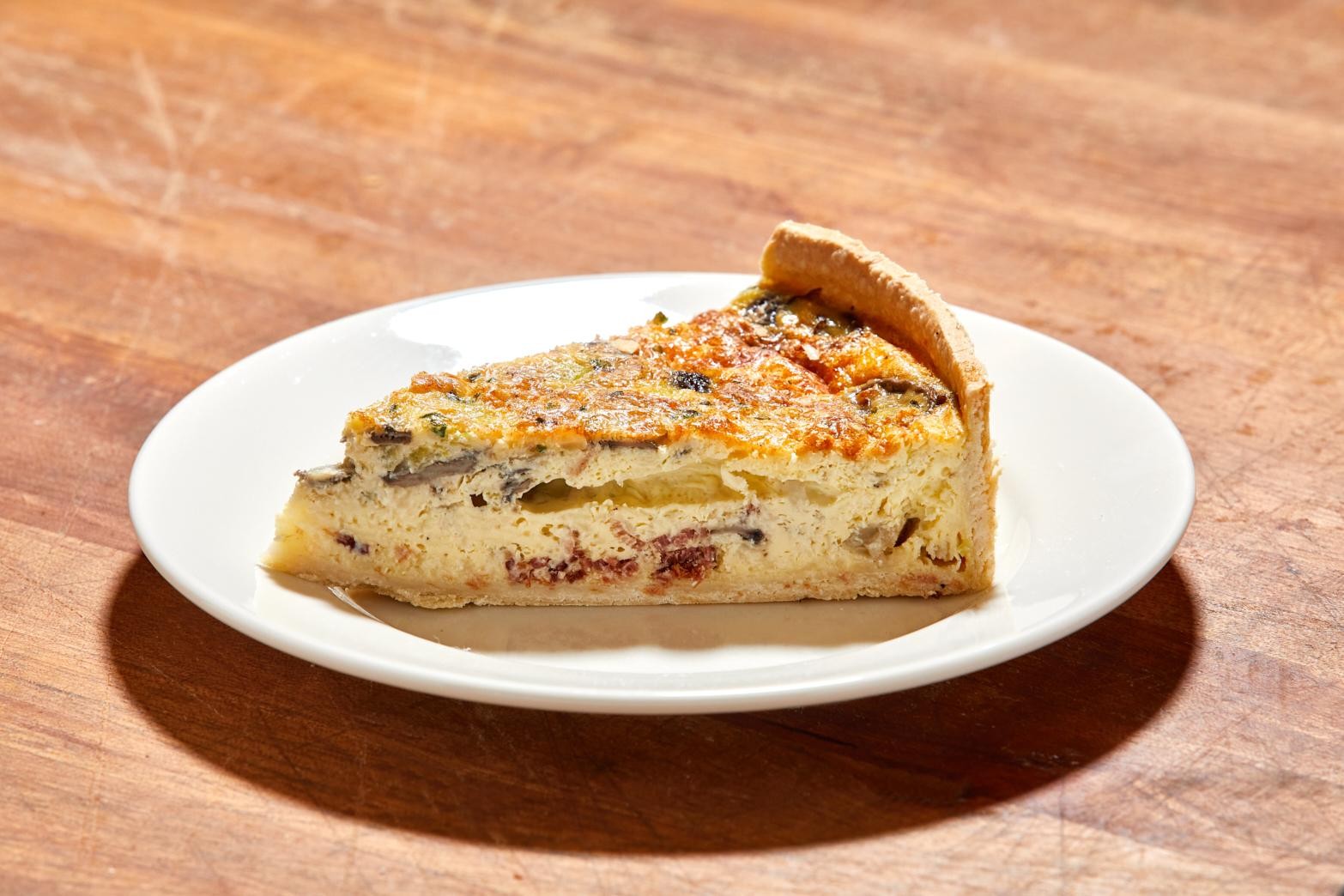 Bacon, Leek & Mushroom Quiche