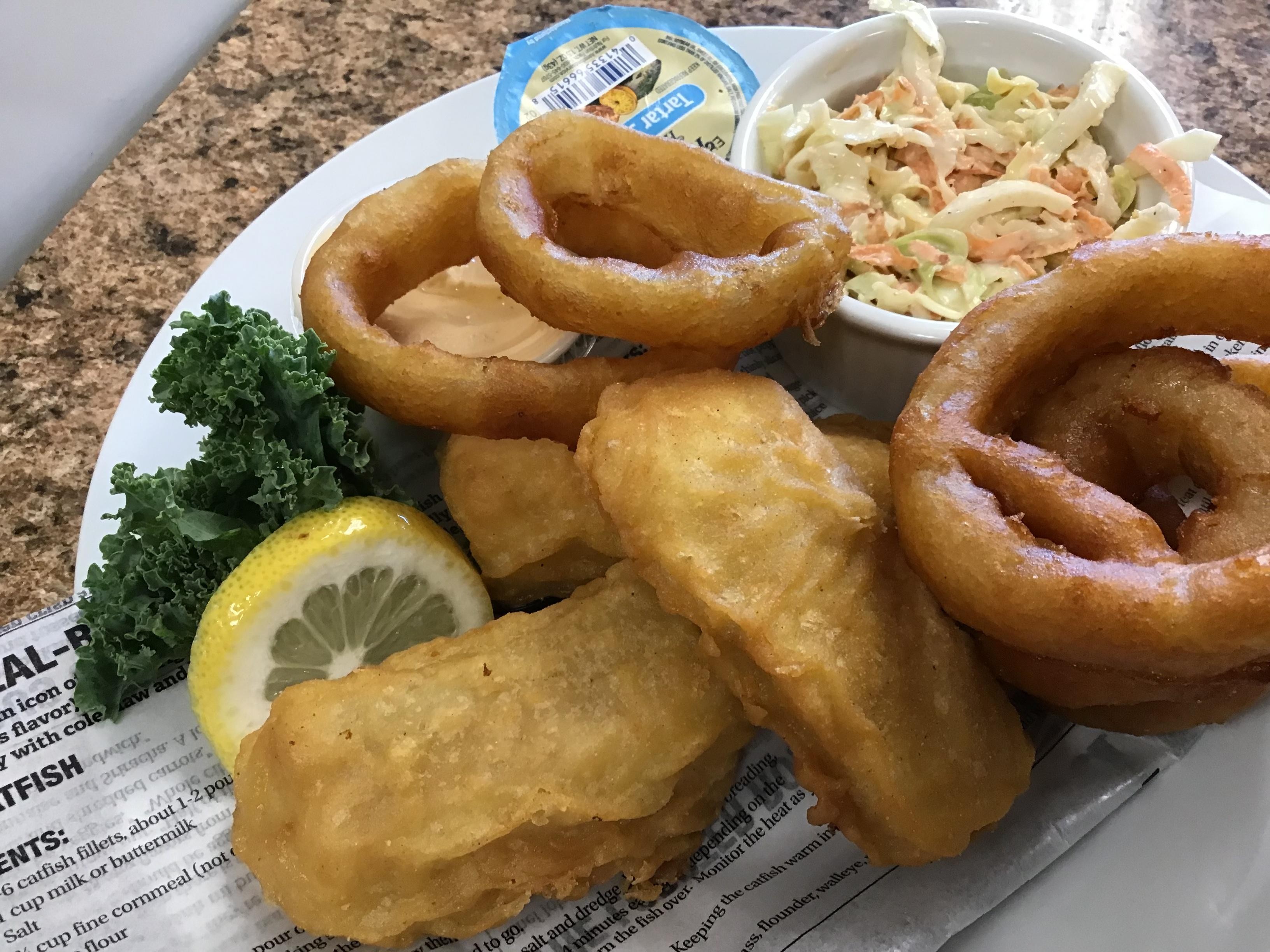 Choice of Fresh Catch Fish of the Day Filet Platter W/ 3 HP