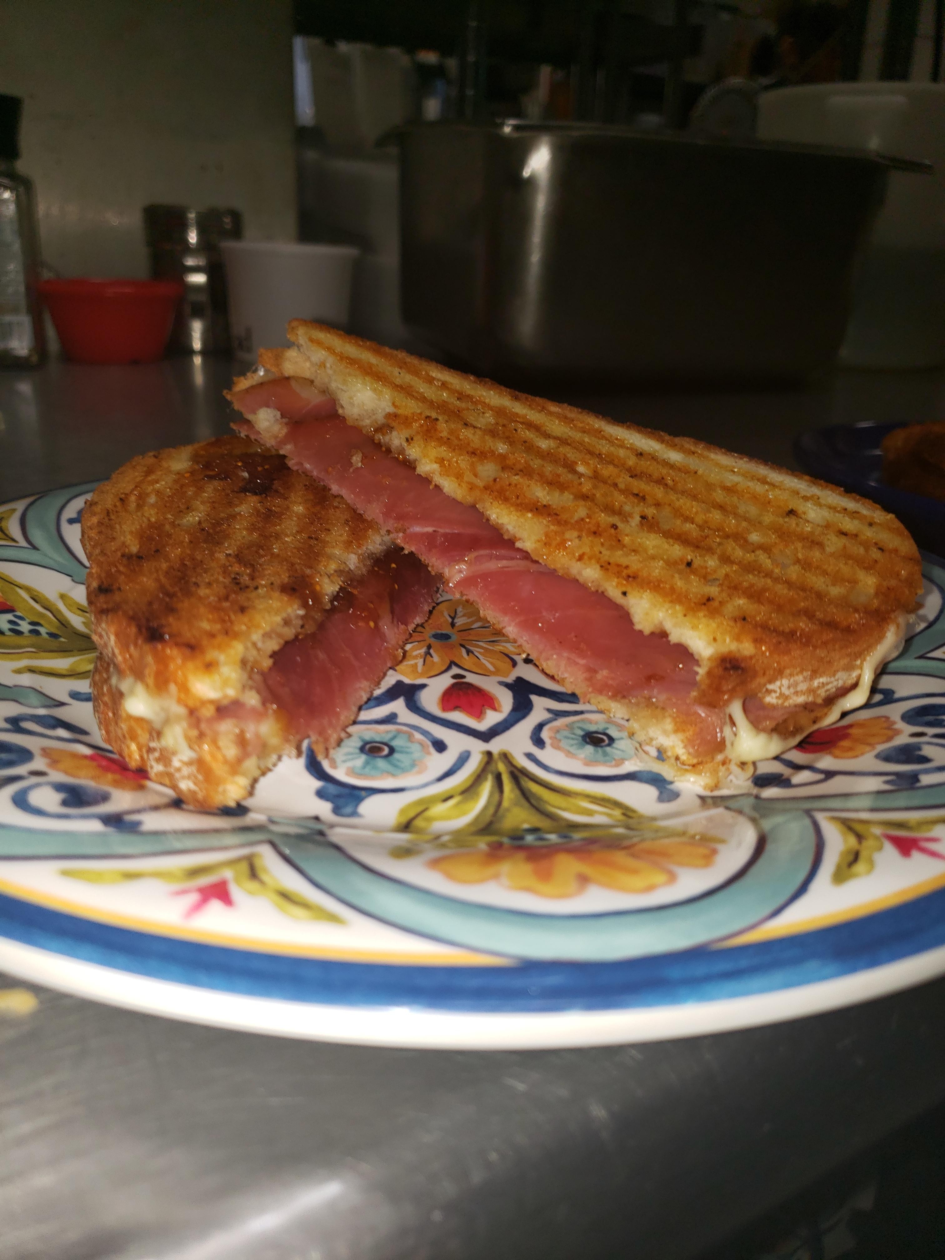 Prosciutto and Fig Panini