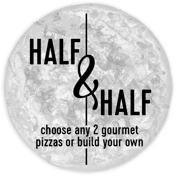 14" Half BYOP & Half Gourmet Pizza