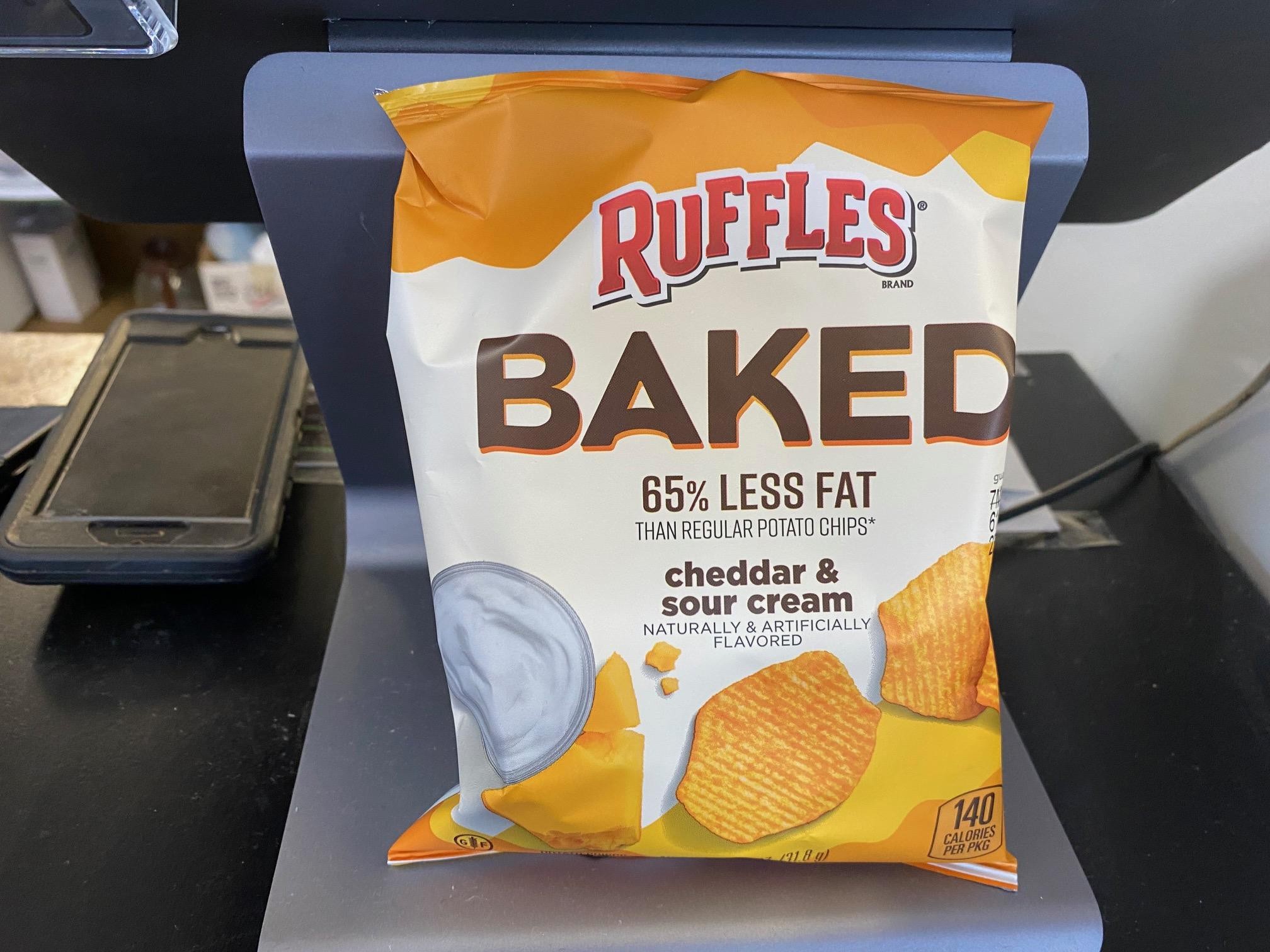 Ruffles Baked Sour Cream and Cheddar Chips
