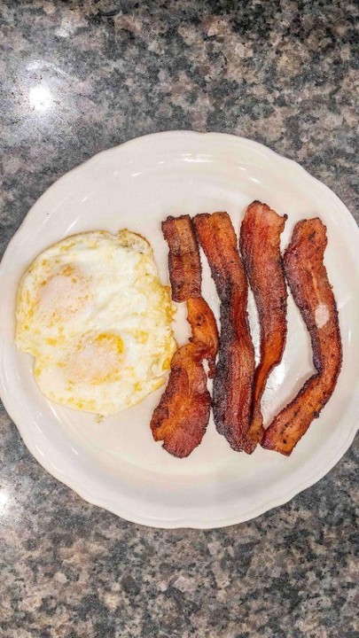 THICK SLICED BACON & EGGS