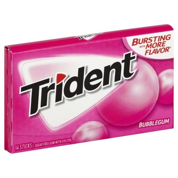 Trident Gum Bubblegum - 14.0 Ea