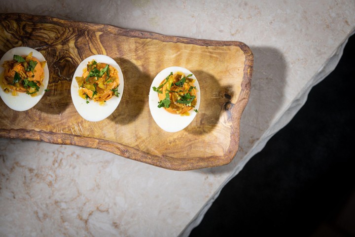 Chorizo Deviled Eggs