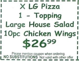 ***16" Pizza, Wings, & Salad***