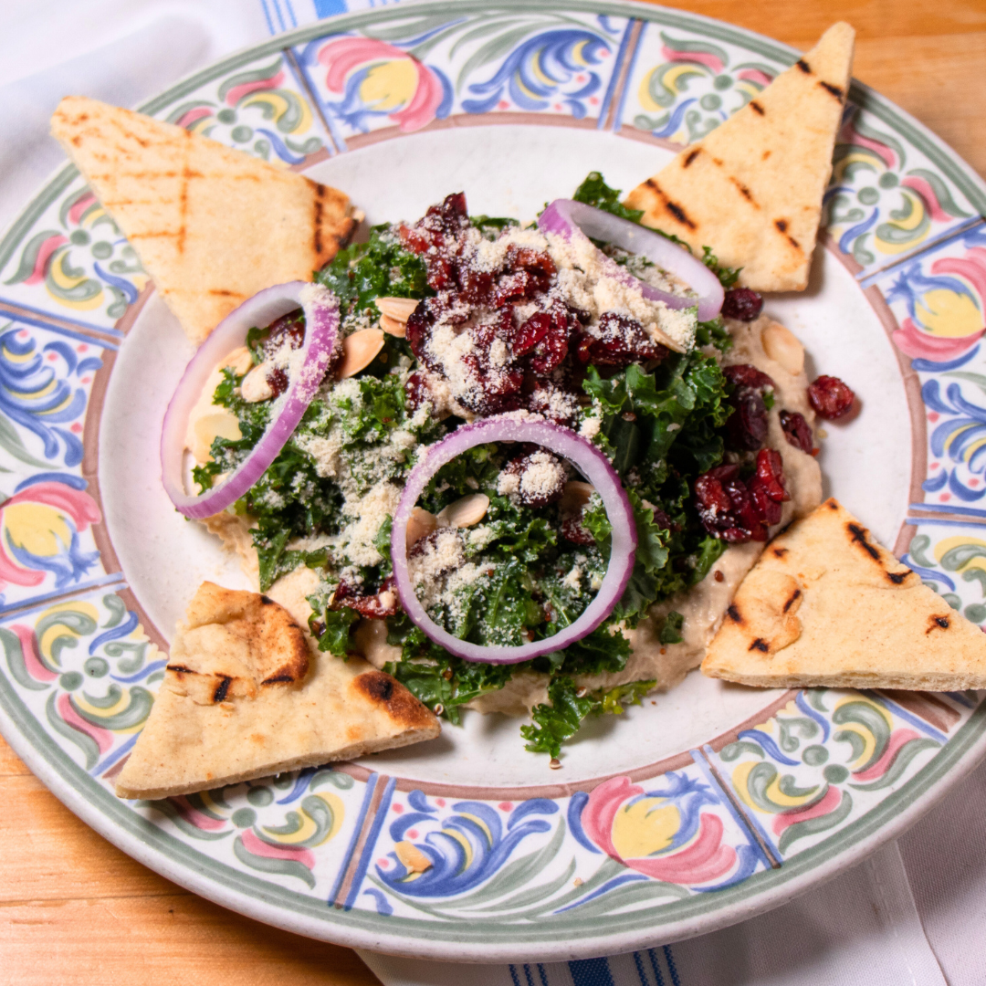 Kale, Quinoa, and Hummus Salad