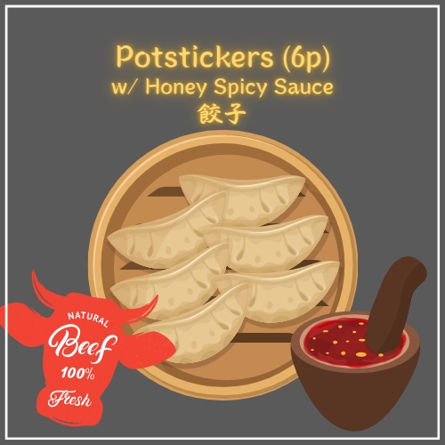 Pot Stickers (6 pcs, Deep-fried)