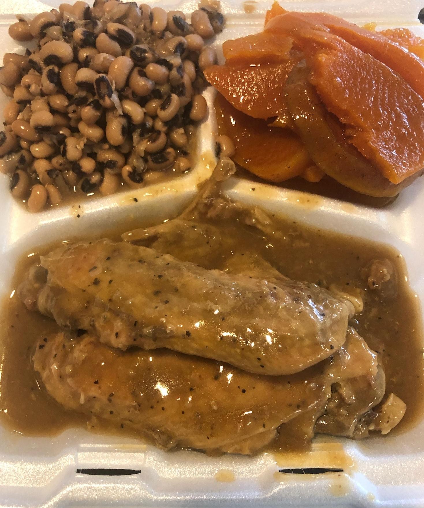 Baked Turkey Wing Dinner Special