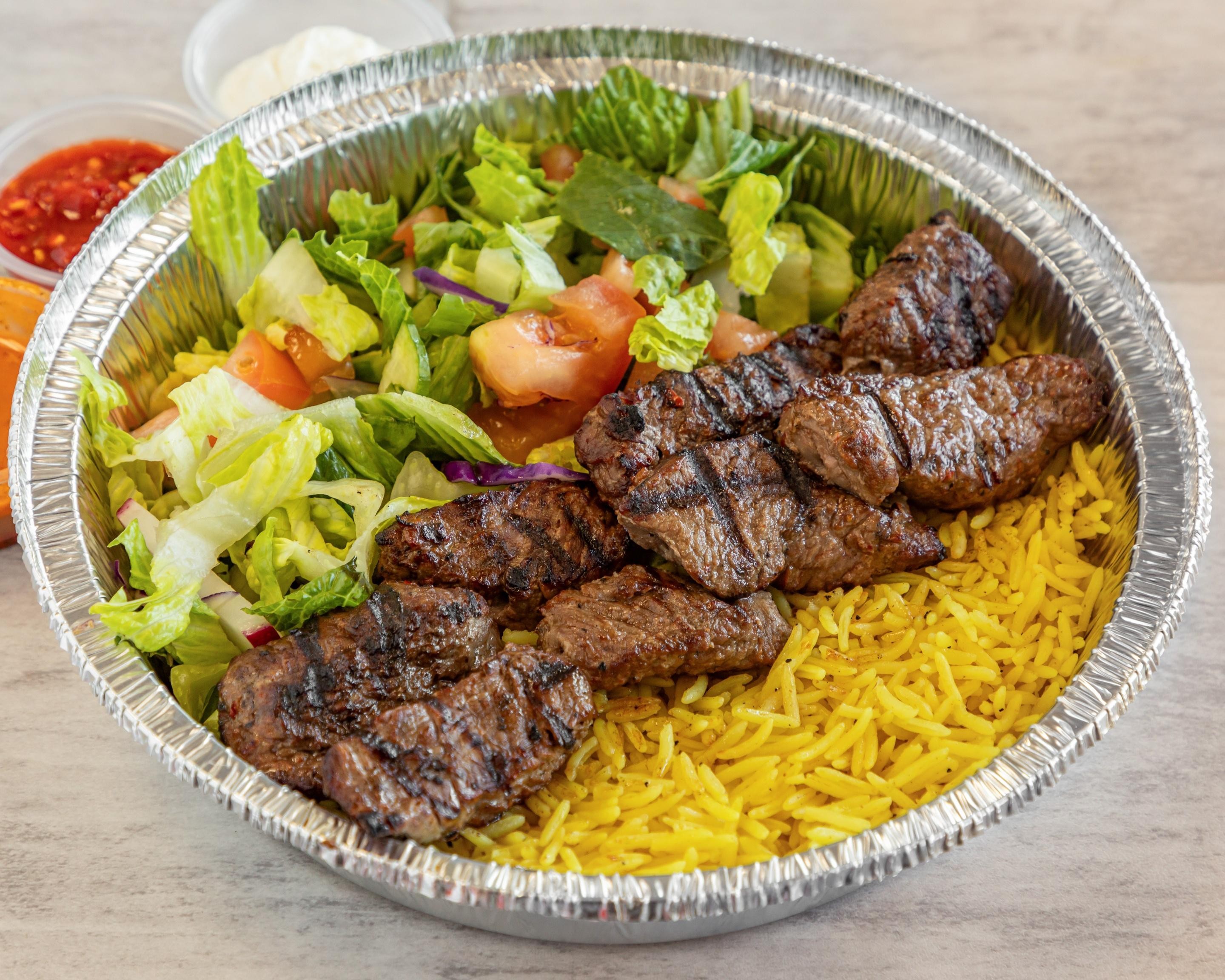 Steak Kebab Plate