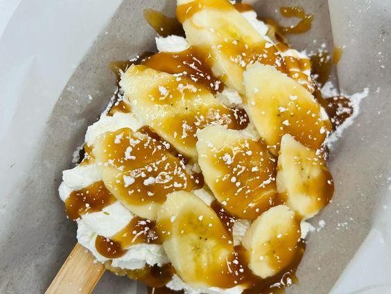 Salted Butterscotch Banana Waffle