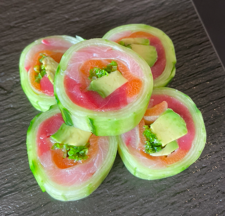 Cucumber Wrapped Roll
