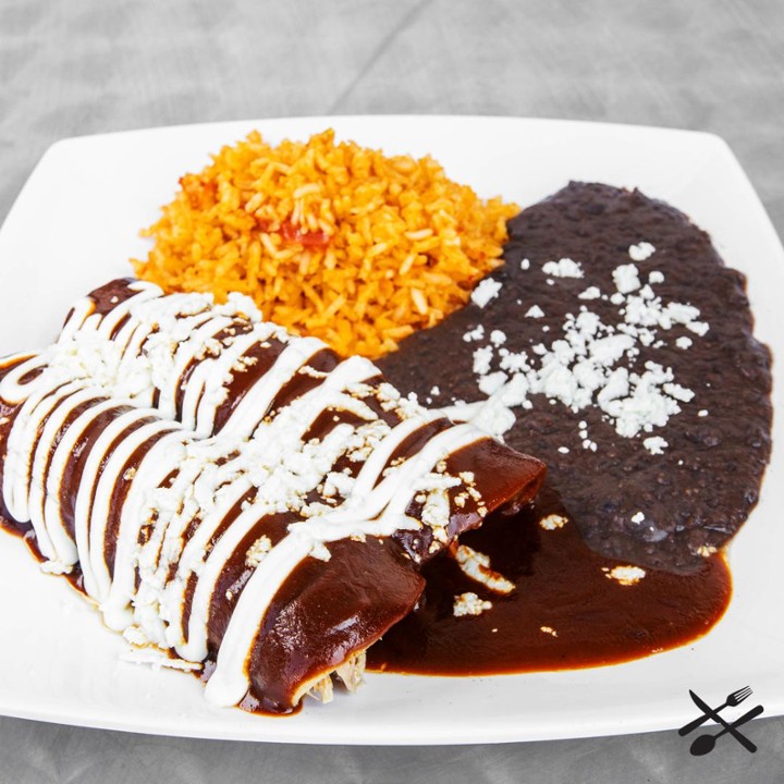 Mole Enchiladas (2)